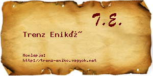 Trenz Enikő névjegykártya