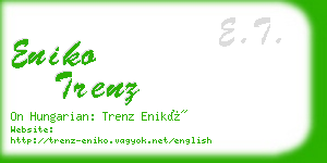eniko trenz business card